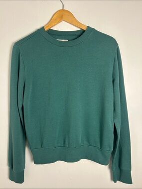 Treasure & Bond Women's Crewneck Sweater green women’s extra small lightweight